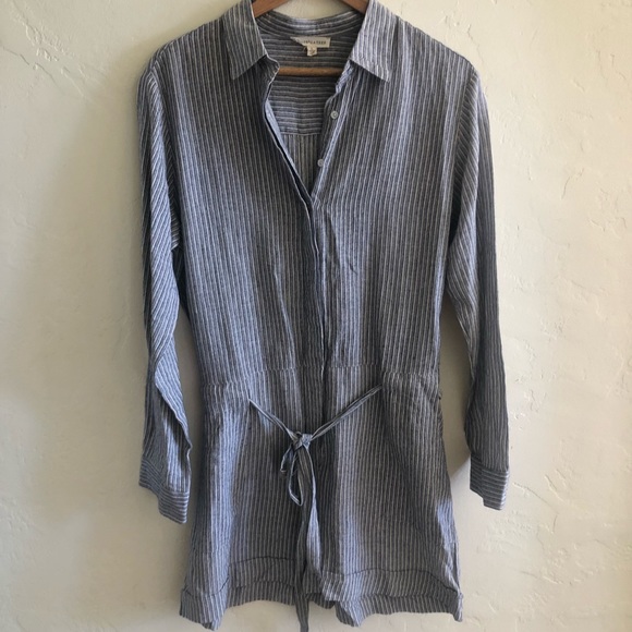 NWOT Grade and Gather  blue striped romper - Picture 4 of 5